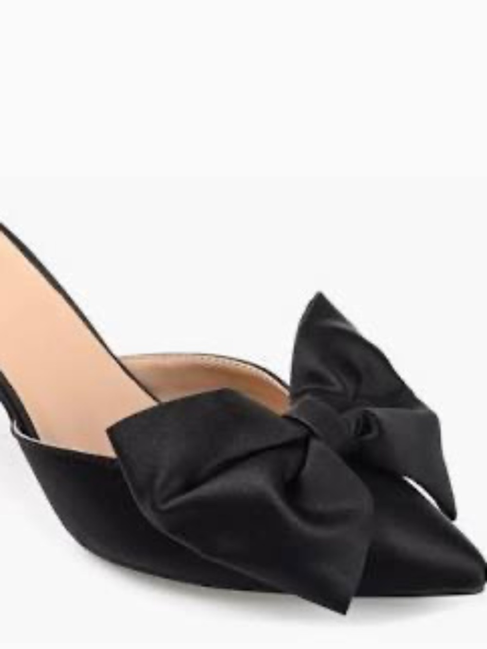 Journee Tiarra Bow Black Pump Size 7.5 NEW